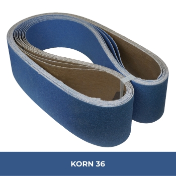 Schleifbänder 150x2000 mm Edelstahl Korn 36 INOX